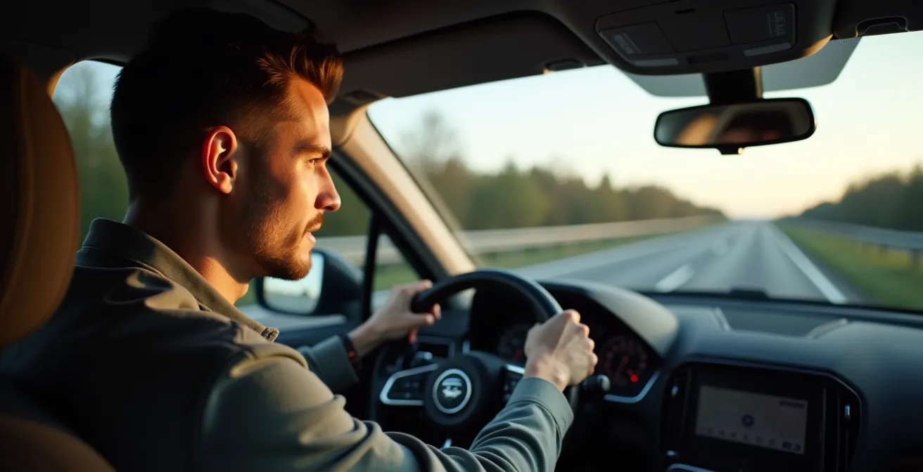 Realistische Darstellung der Geschwindigkeitsregeln auf deutschen Autobahnen