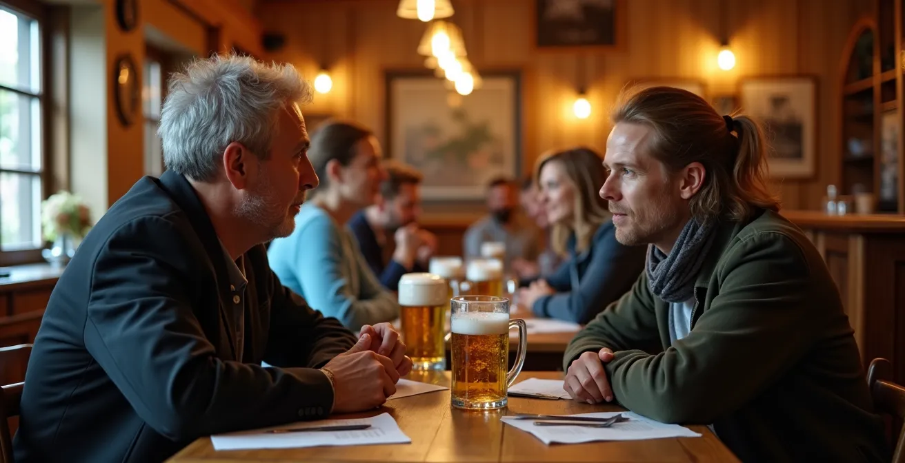 Gemütliche deutsche Gaststätte mit typischer Atmosphäre