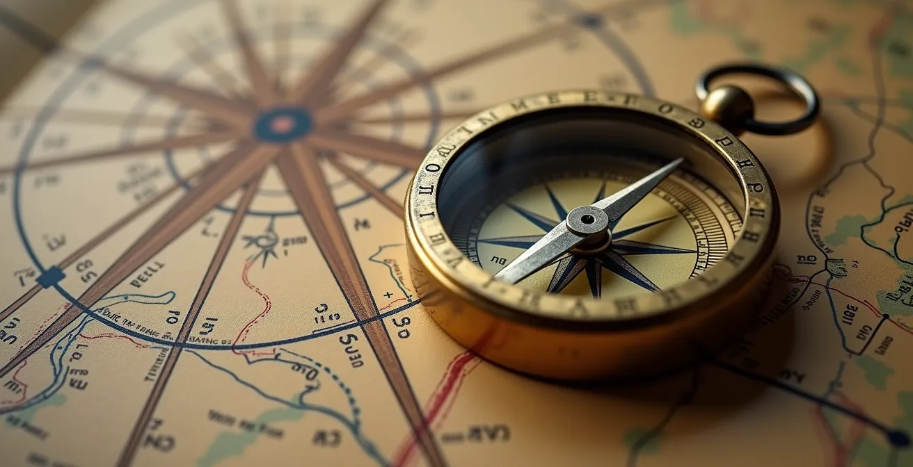 Karte mit radialen Verbindungen von einer zentralen deutschen Stadt