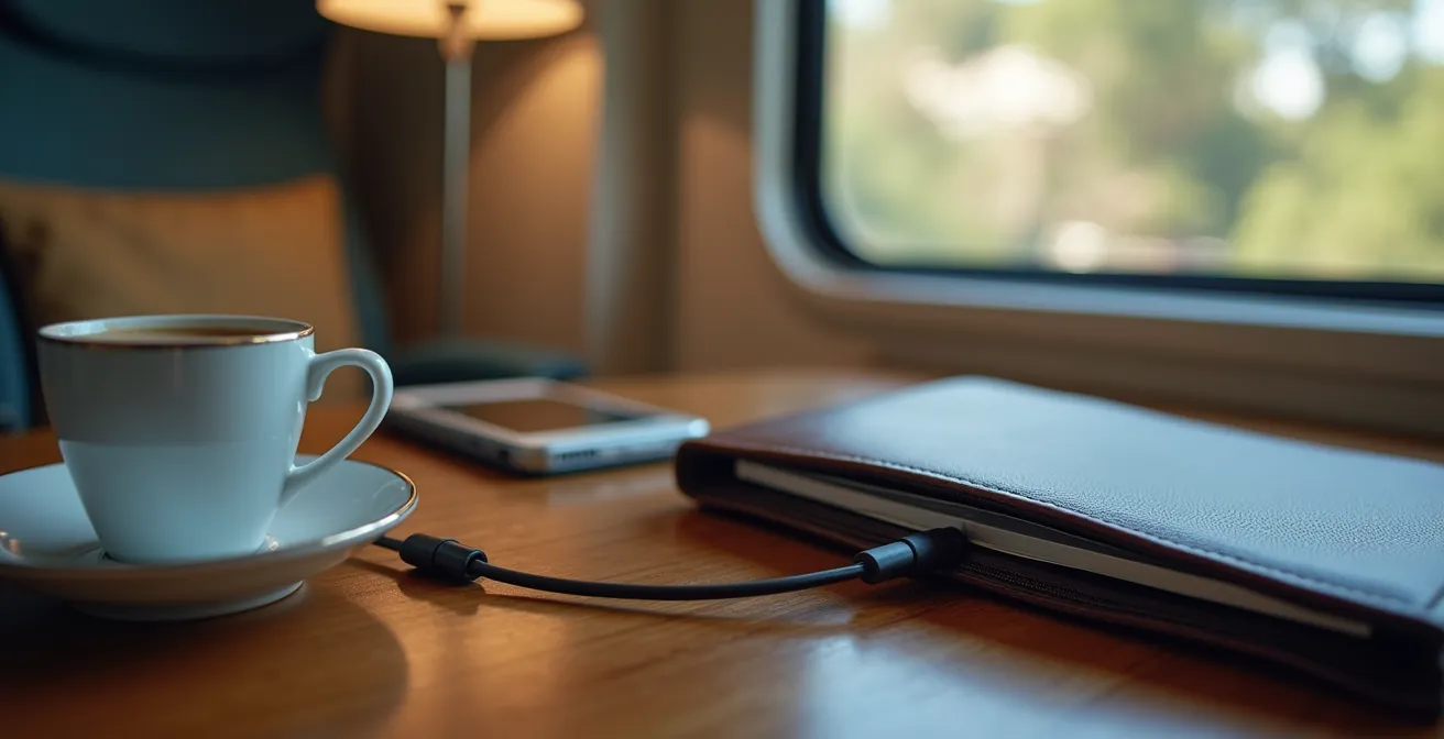 Produktives Arbeiten im ICE mit moderner Technik